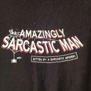 Bella+Canvas funny graphic print t-shirt Amazingly Sarcastic Man size XL